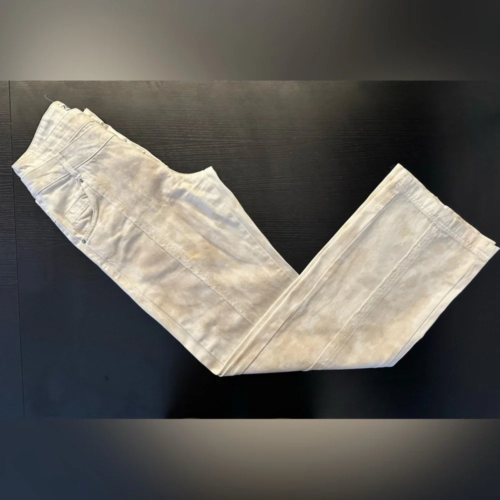 Zara Cream & White Straight Leg Jean - Picture 2 of 12